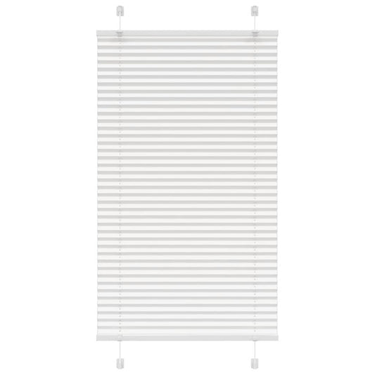 Pleated Blind White 80x150 cm Fabric Width 79.4 cm Polyester