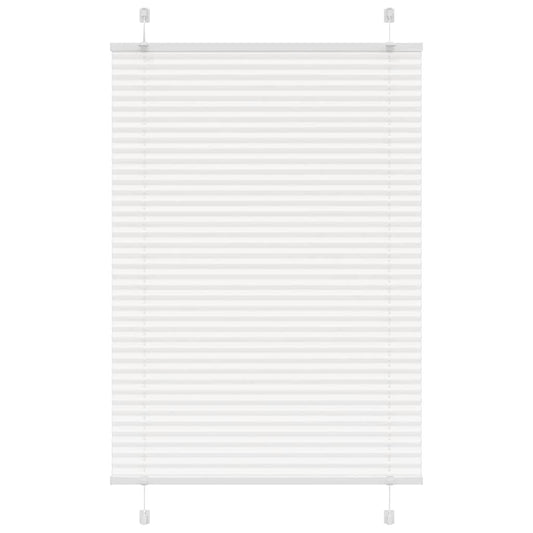 Pleated Blind White 85x150 cm Fabric Width 84.4 cm Polyester