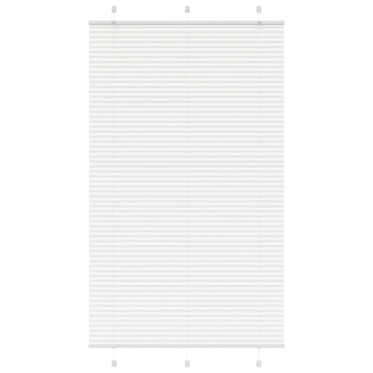 Pleated Blind White 120x200 cm Fabric Width 119.4 cm Polyester