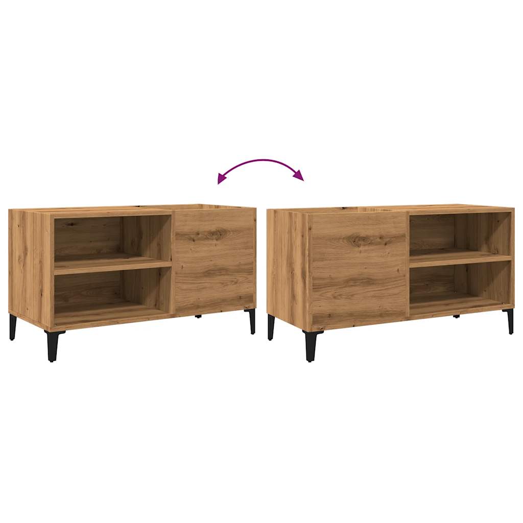 Record Cabinet Artisan Oak 84.5x38x48 cm Engineered Wood