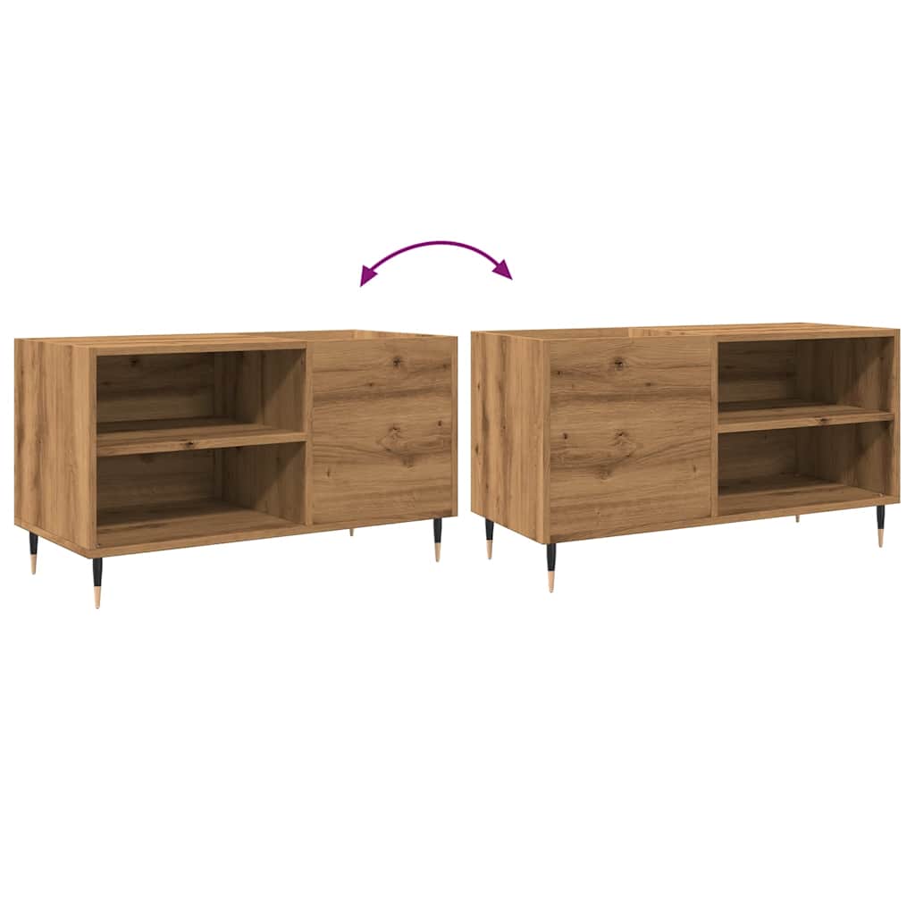 Record Cabinet Artisan Oak 84.5x38x48 cm Engineered Wood