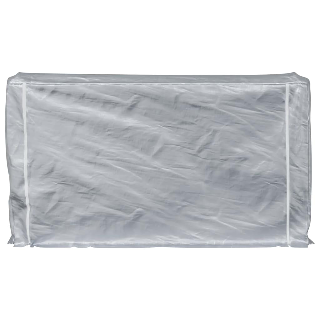 Firewood Rack with Rain Cover 250x25x150 cm Galvanised steel