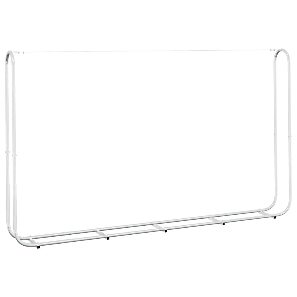 Firewood Rack with Rain Cover 250x25x150 cm Galvanised steel