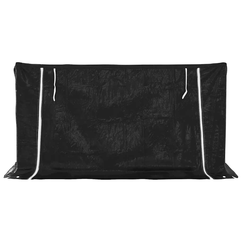 Firewood Rack with Rain Cover 200.5x80.5x110.5 cm Galvanised Steel
