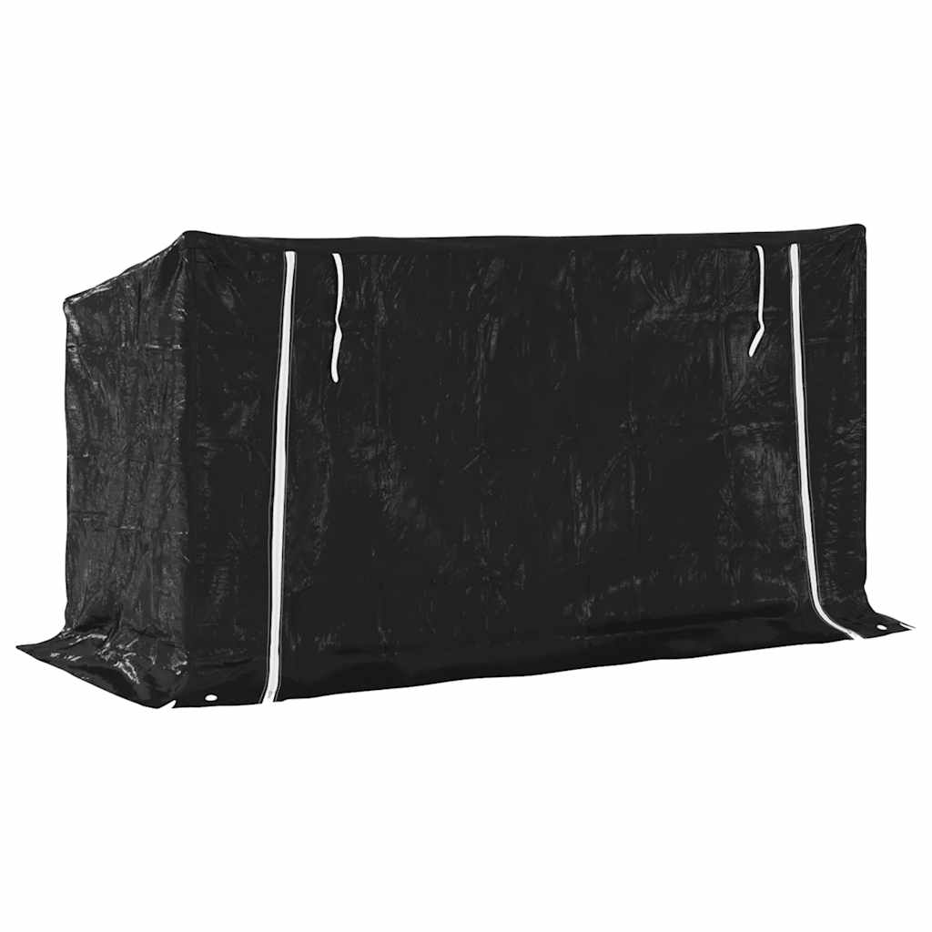 Firewood Rack with Rain Cover 200.5x80.5x110.5 cm Galvanised Steel