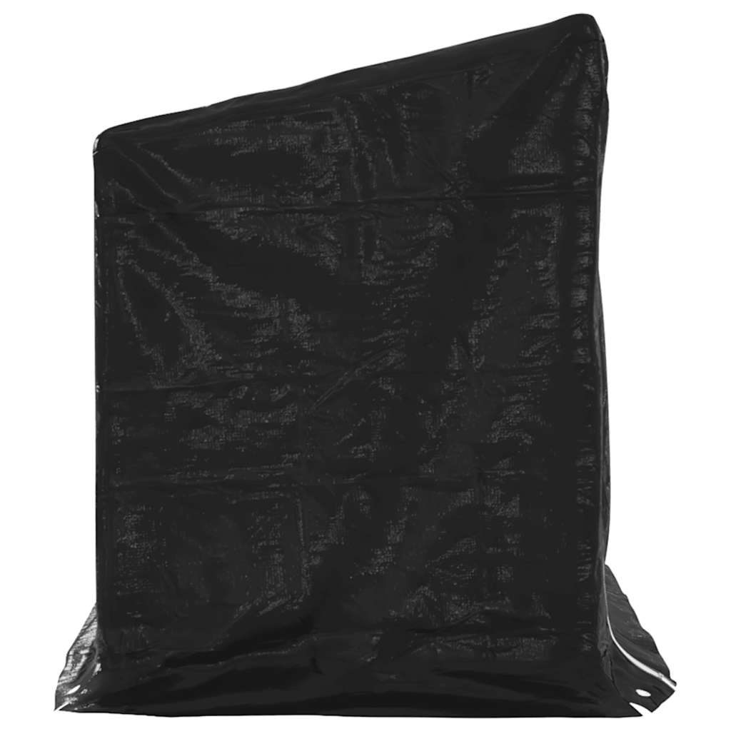 Firewood Rack with Rain Cover 200.5x80.5x110.5 cm Galvanised Steel