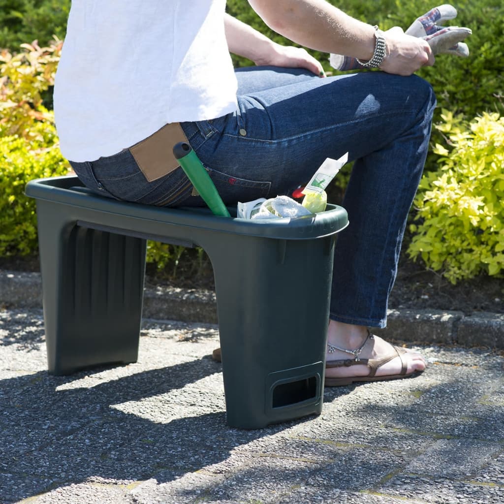 2 in1 Garden Kneeler 65.5x25x34 cm Green