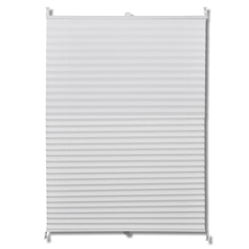 Plisse Blind 60x125cm White Pleated Blind