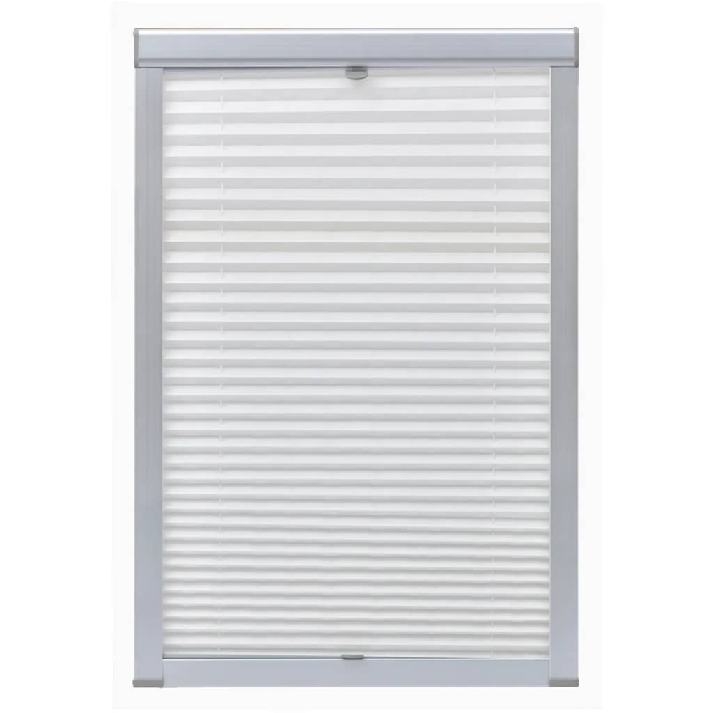 Pleated Blinds White C02