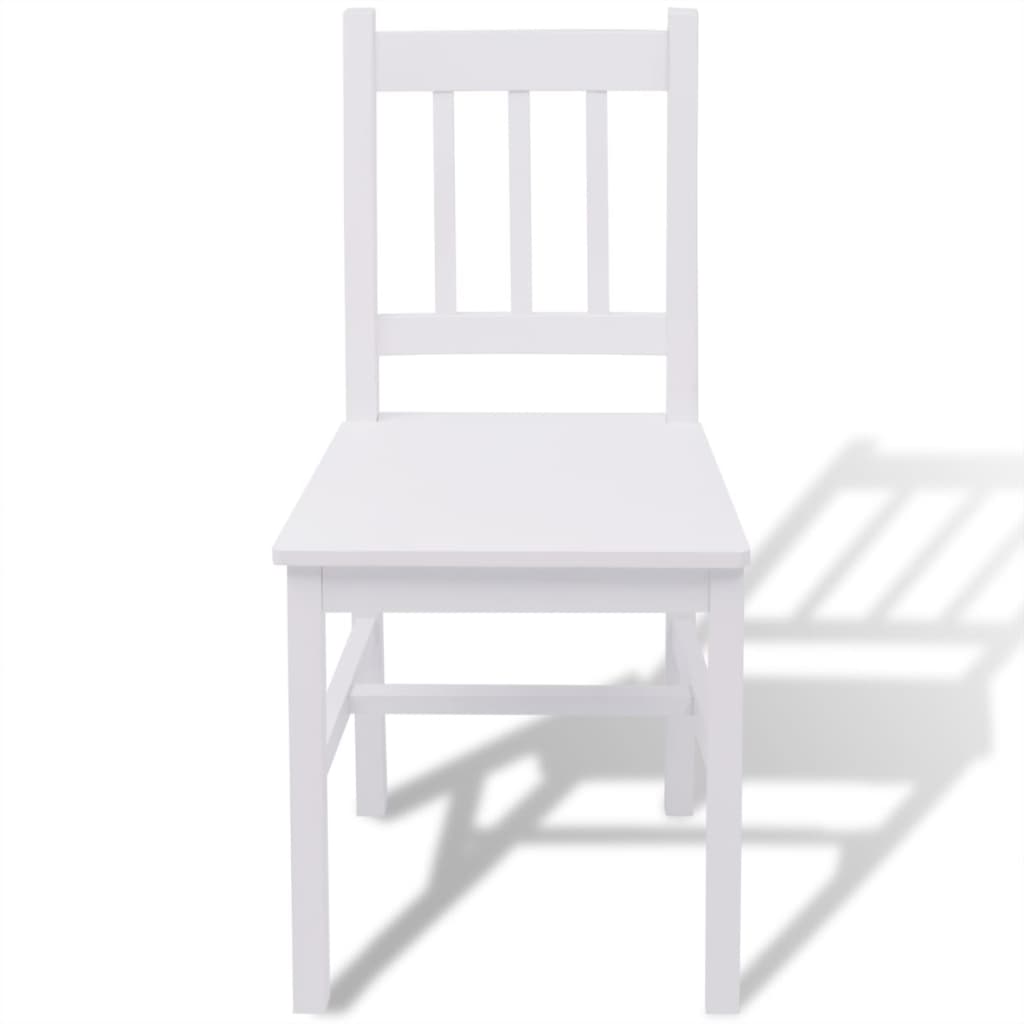 Five Piece Dining Set Pinewood White