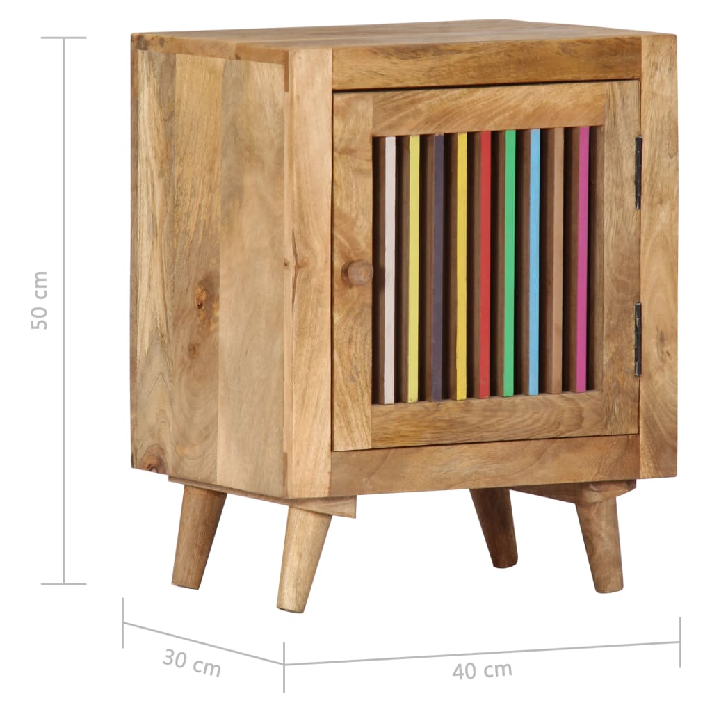 Bedside Cabinet 40x30x50 cm Solid Mango Wood