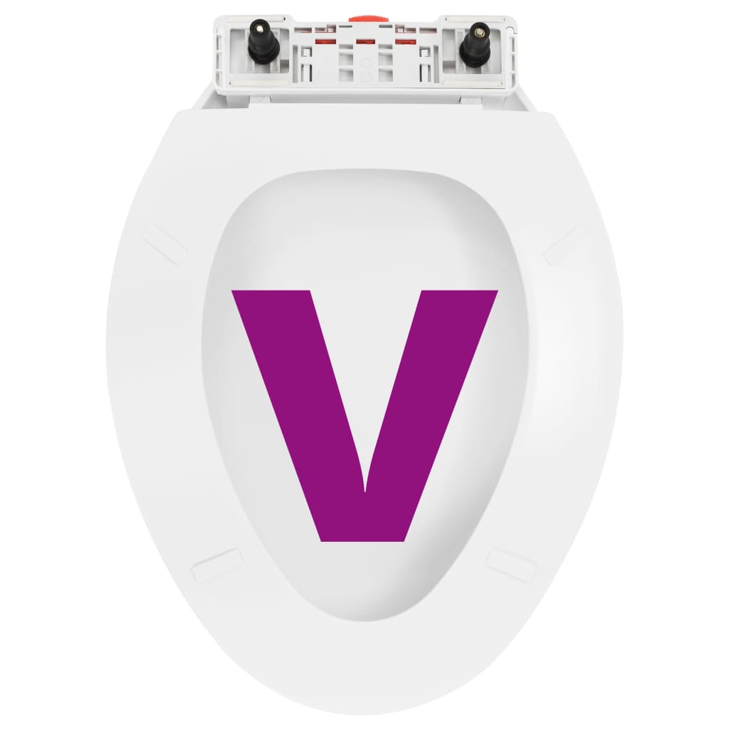 Soft-close Toilet Seat with Quick-release Design White