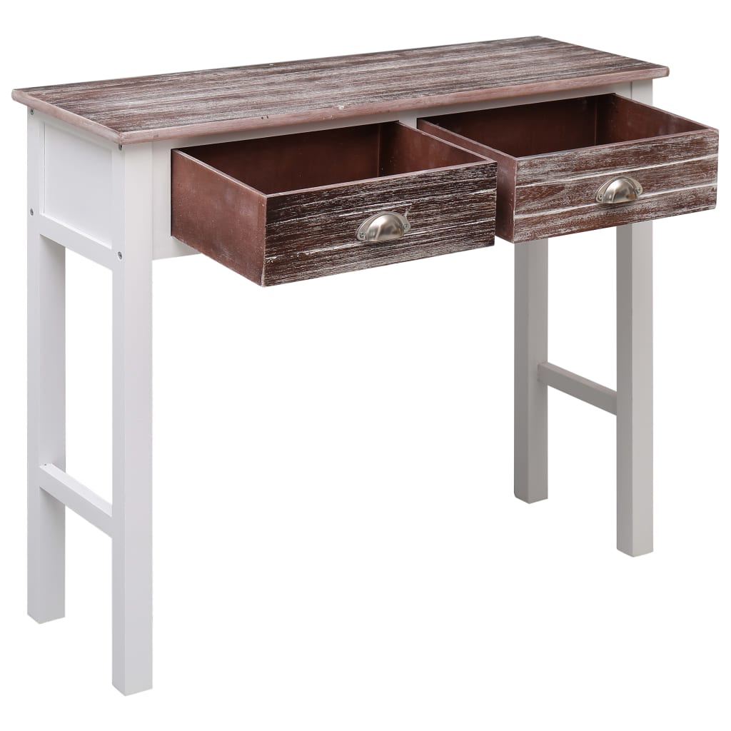 Console Table Brown 90x30x77 cm Wood