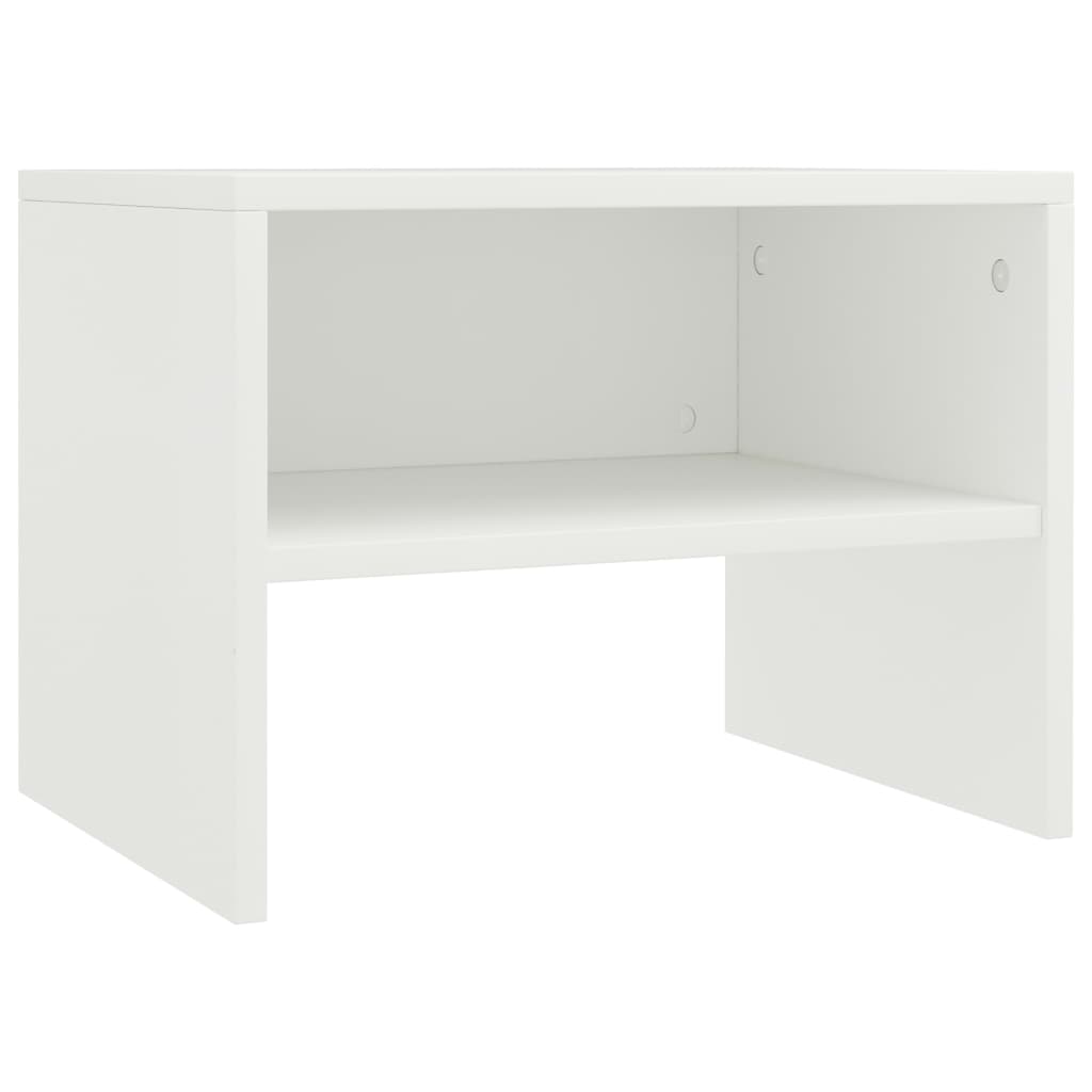 Bedside Cabinets 2 pcs White 40x30x30 cm Engineered Wood