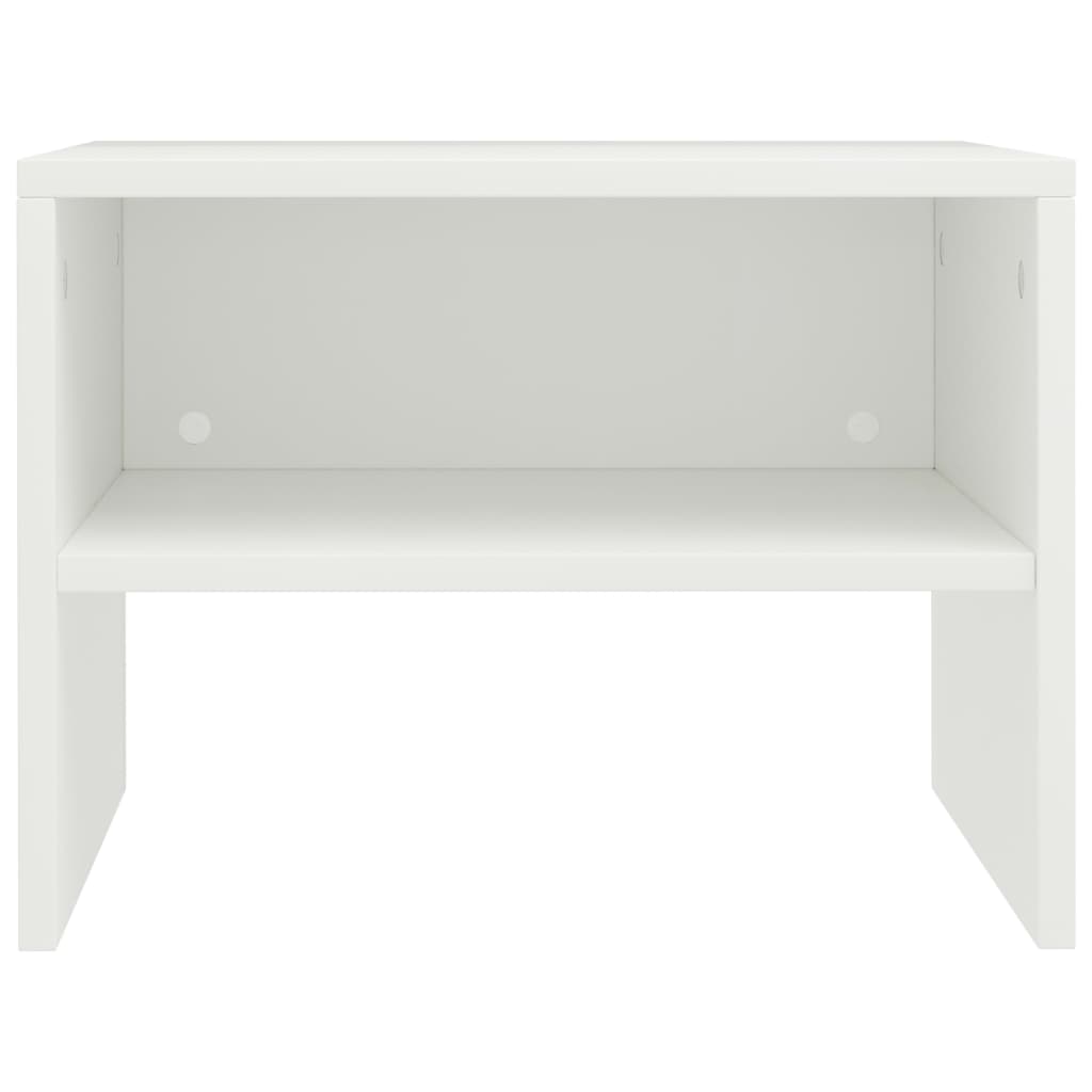 Bedside Cabinets 2 pcs White 40x30x30 cm Engineered Wood