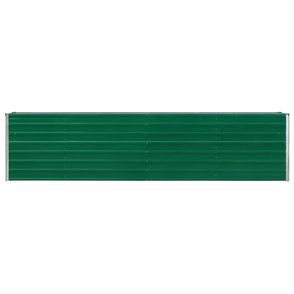 Raised Garden Bed 320x40x77 cm Galvanised Steel Green