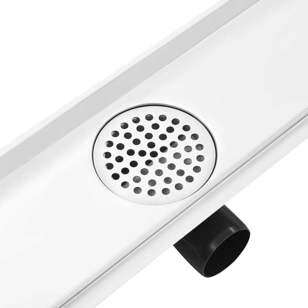 Shower Drain with 2-in-1 Cover 63x14 cm Stainless Steel