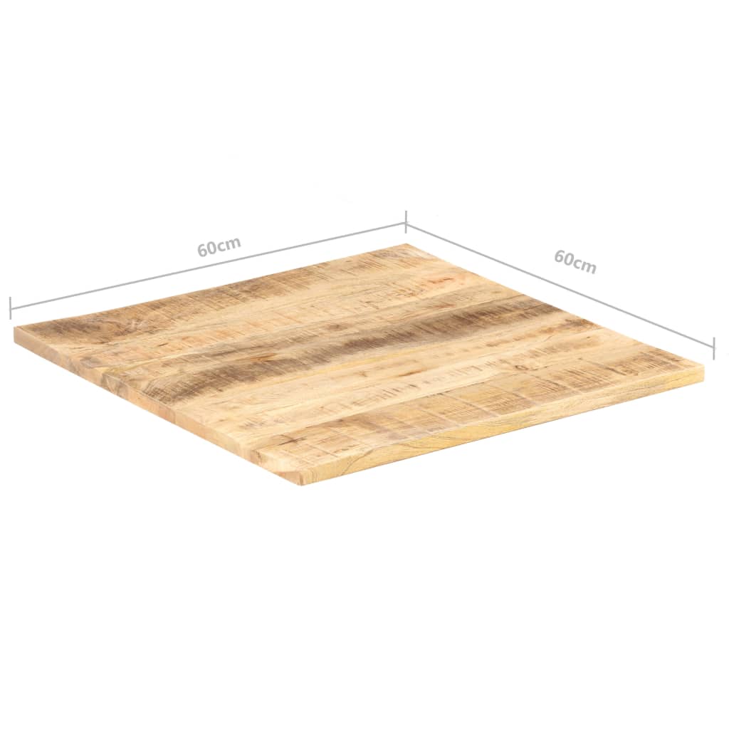 Table Top Solid Mango Wood 25-27 mm 60x60 cm