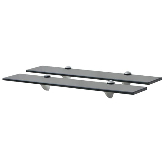 Floating Shelves 2 pcs Glass 60x10 cm 8 mm
