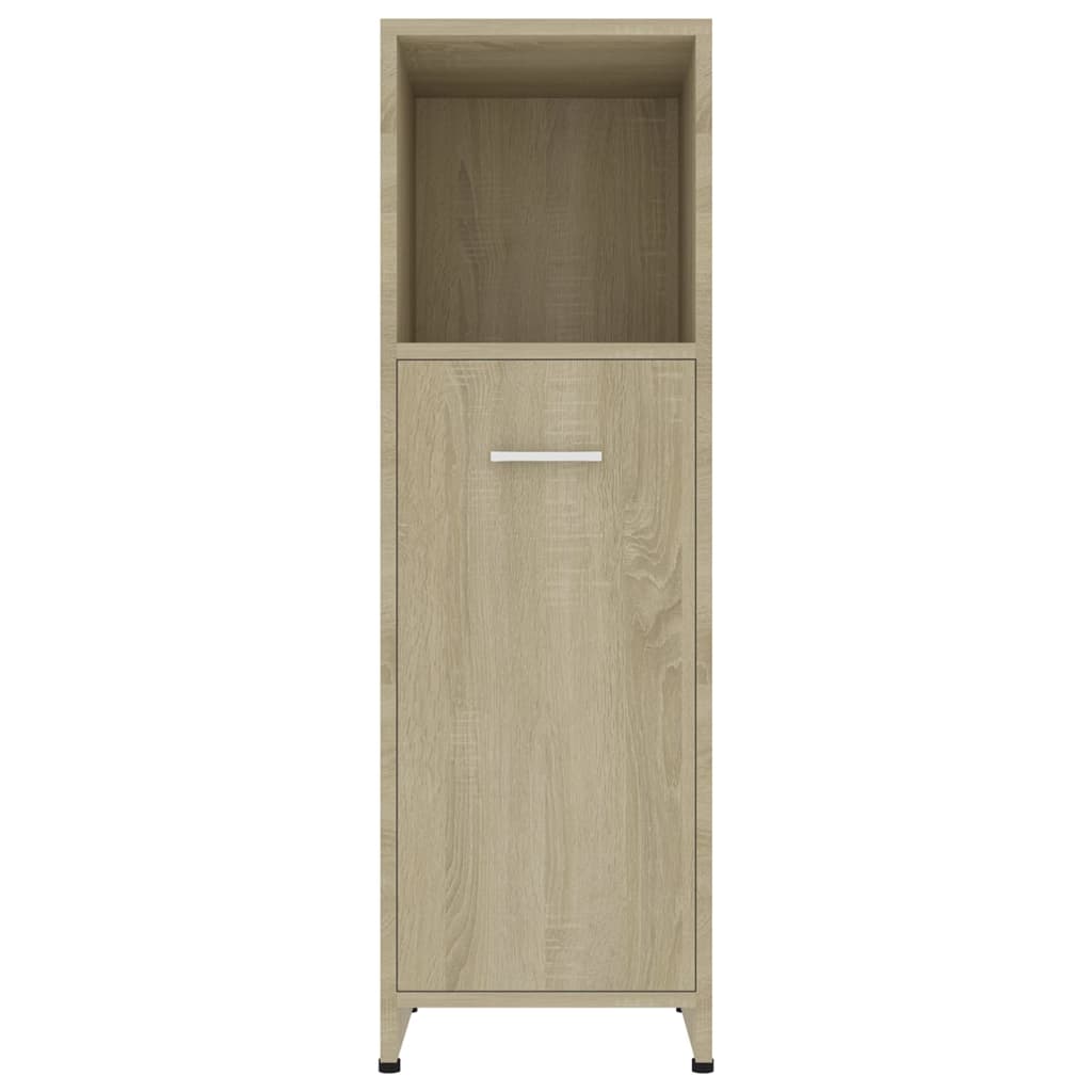 Bathroom Cabinet Sonoma Oak 30x30x95 cm Engineered Wood