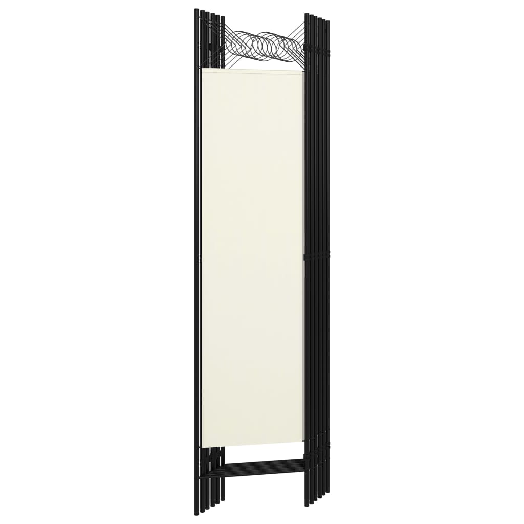 6-Panel Room Divider White 240x180 cm