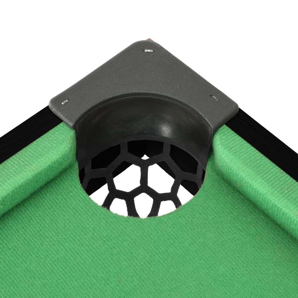 3 Feet Mini Pool Table 92x52x19 cm Black and Green