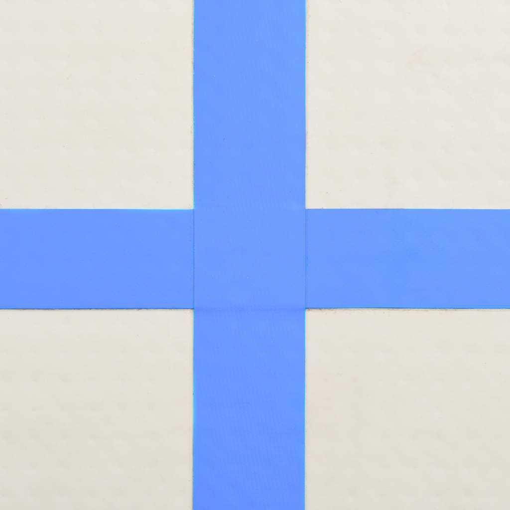 Inflatable Gymnastics Mat with Pump 300x100x15 cm PVC Blue