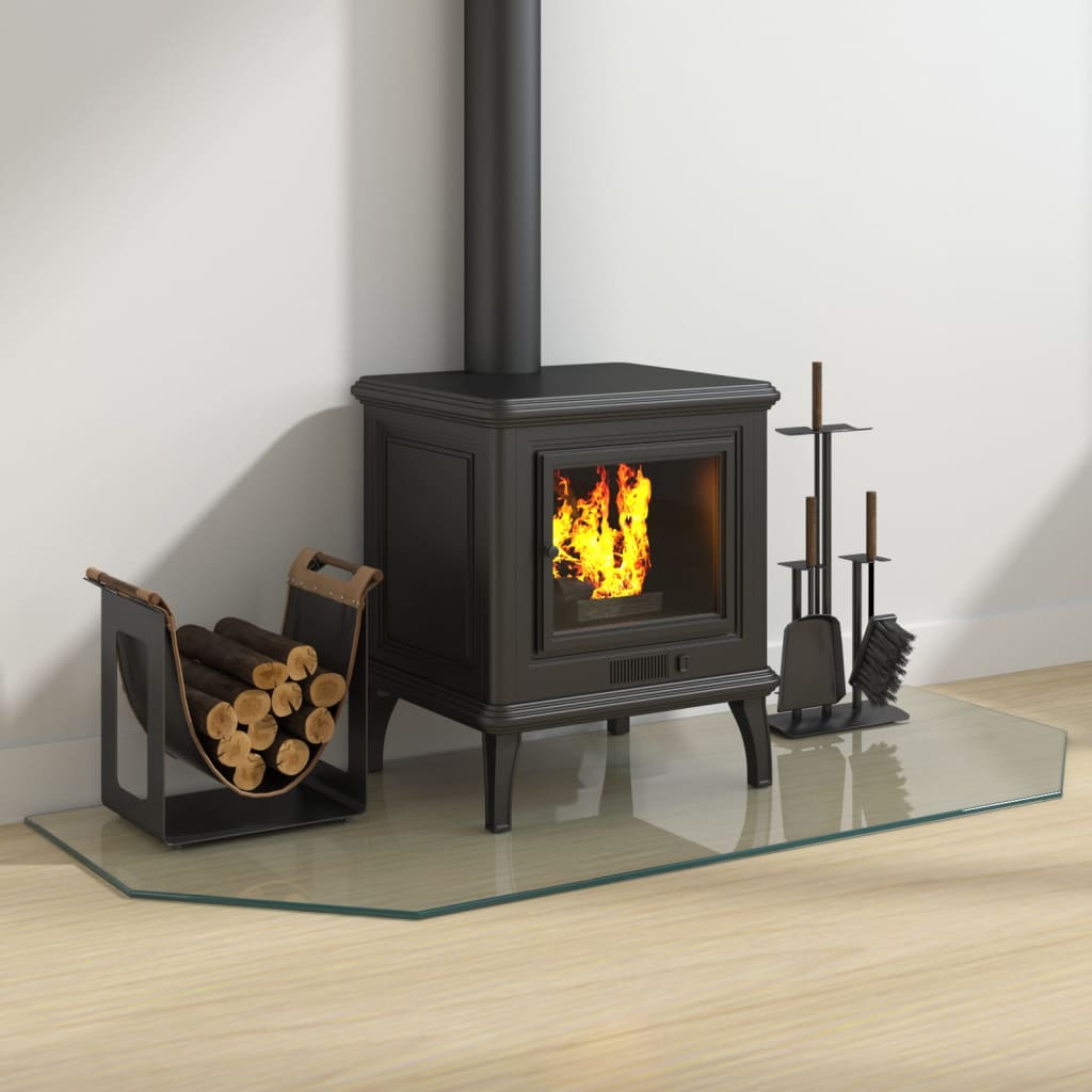 Fireplace Glass Plate Hexagon 120x50 cm