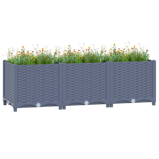 Raised Bed 120x40x38 cm Polypropylene