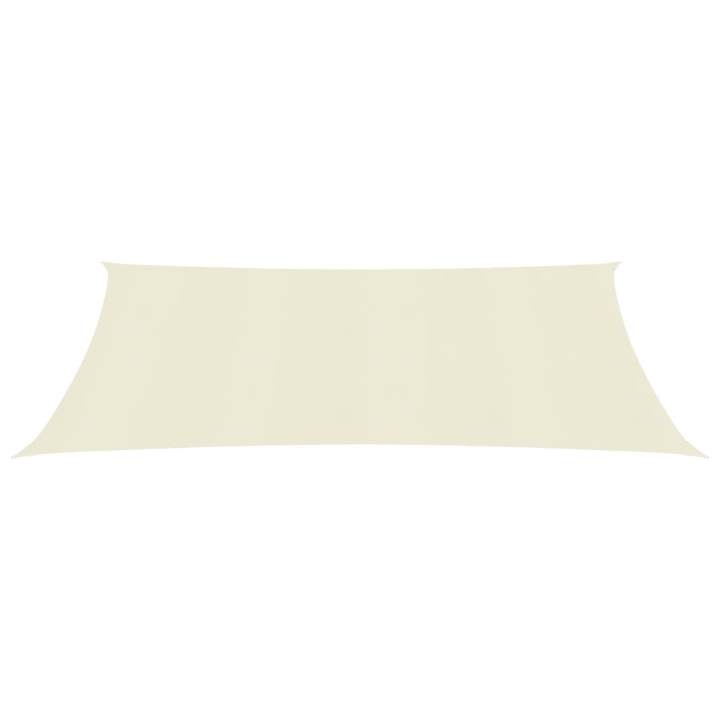 Sunshade Sail 160 g/m² Cream 2x5 m HDPE