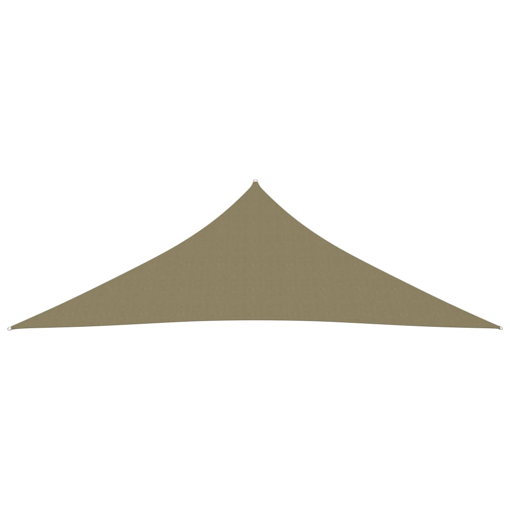 Sunshade Sail Oxford Fabric Triangular 3.5x3.5x4.9 m Beige