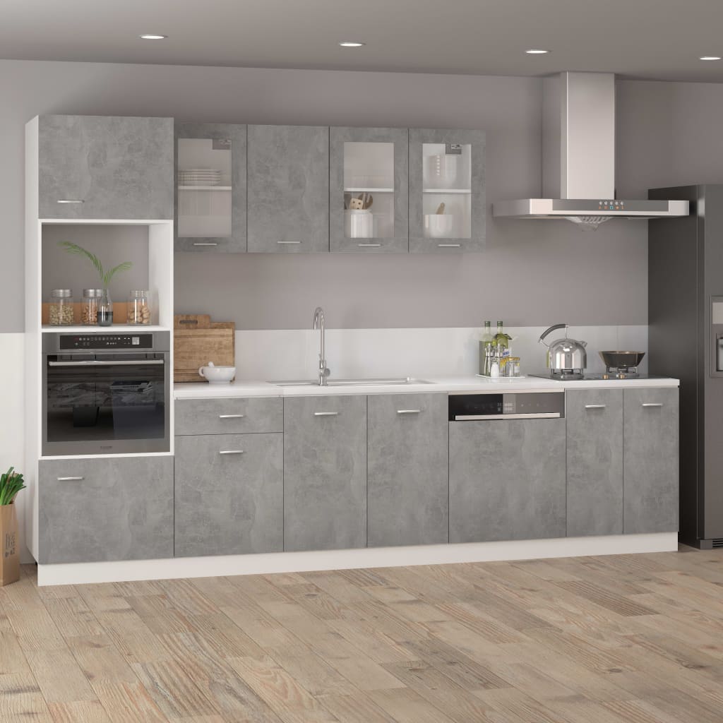 Drawer Bottom Cabinet Concrete Grey 40x46x81.5 cm Engineered Wood