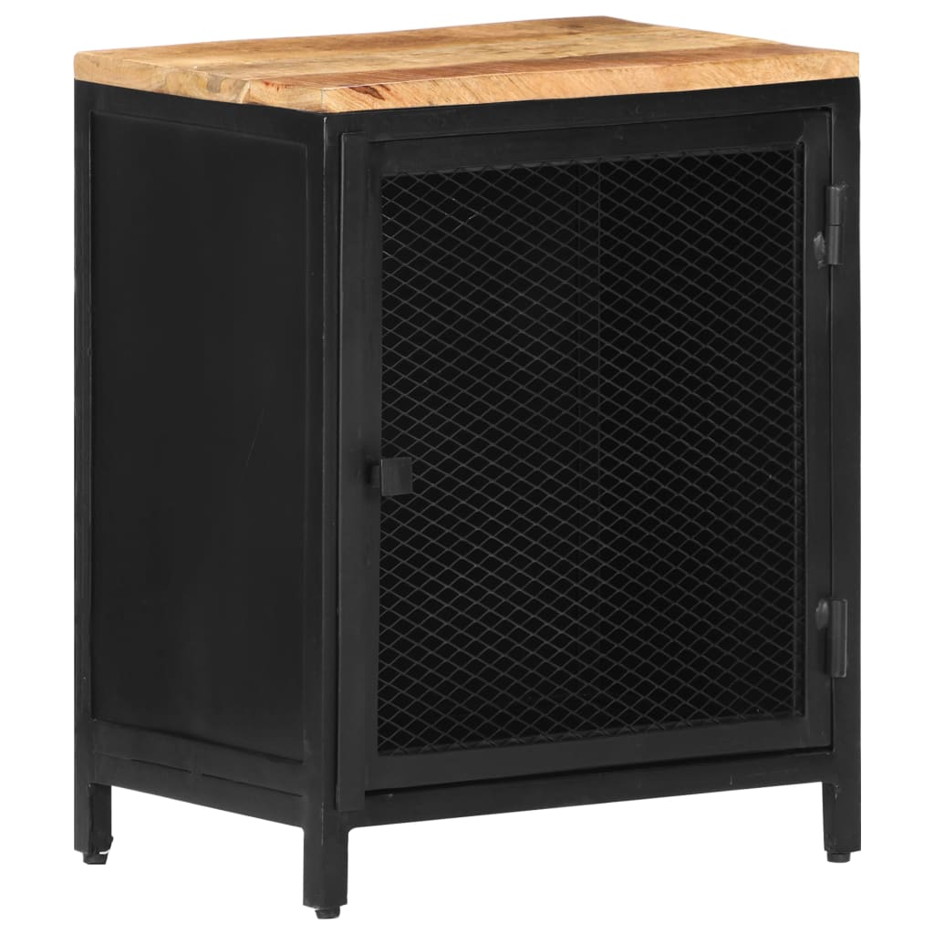 Bedside Cabinet 40x30x53 cm Solid Rough Mango Wood
