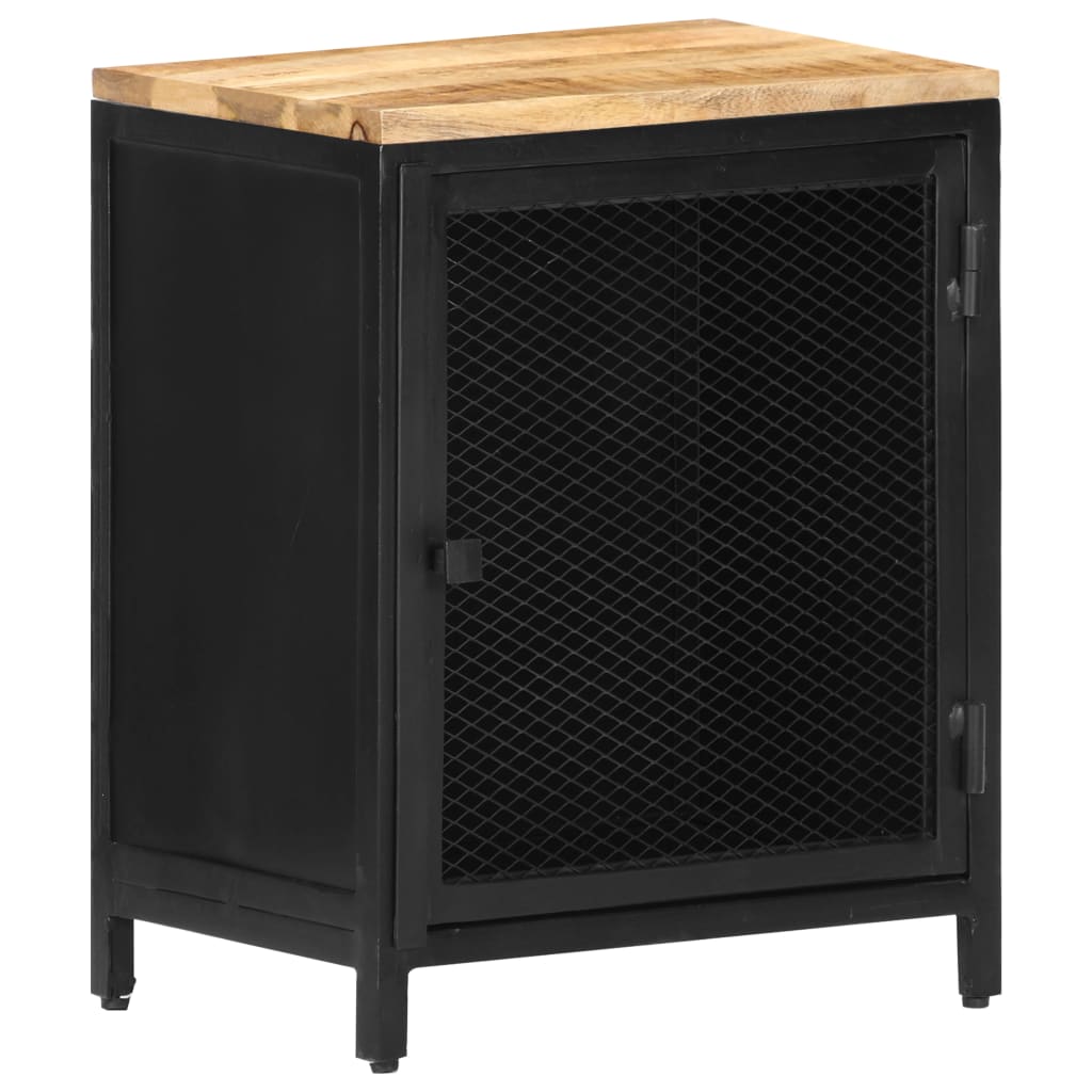 Bedside Cabinet 40x30x53 cm Solid Rough Mango Wood
