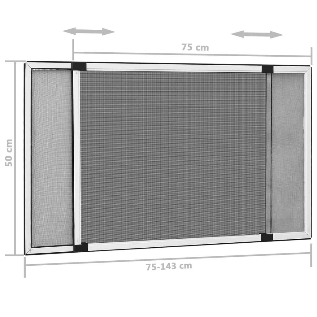 Extendable Insect Screen for Windows White