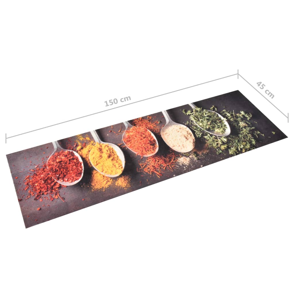 Kitchen Carpet Washable Spoons 45x150 cm