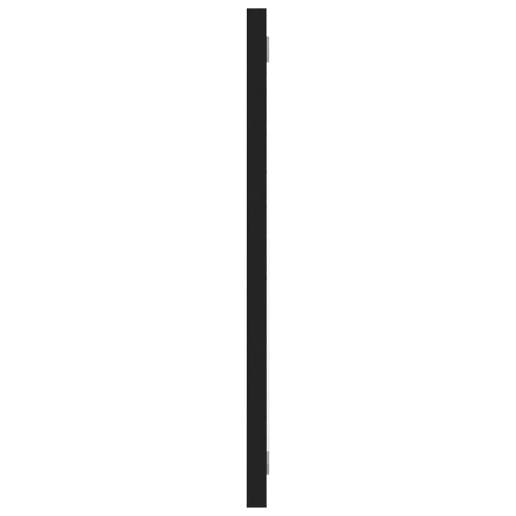 2 Piece Bathroom Furniture Set Black Engineered Wood