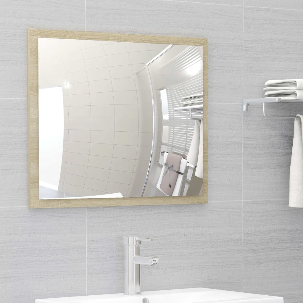 2 Piece Bathroom Furniture Set Sonoma Oak Engineered Wood