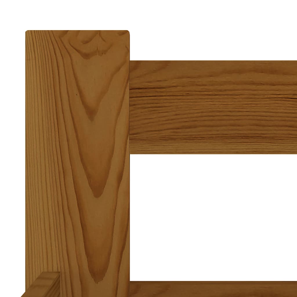 Bed Frame without Mattress Honey Brown Solid Pine Wood 160x200cm