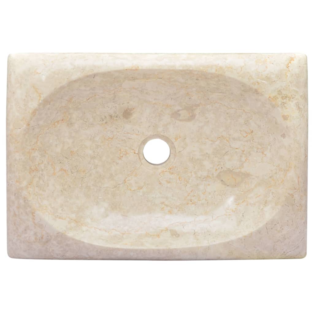 Sink Cream 50x35x10 cm Marble