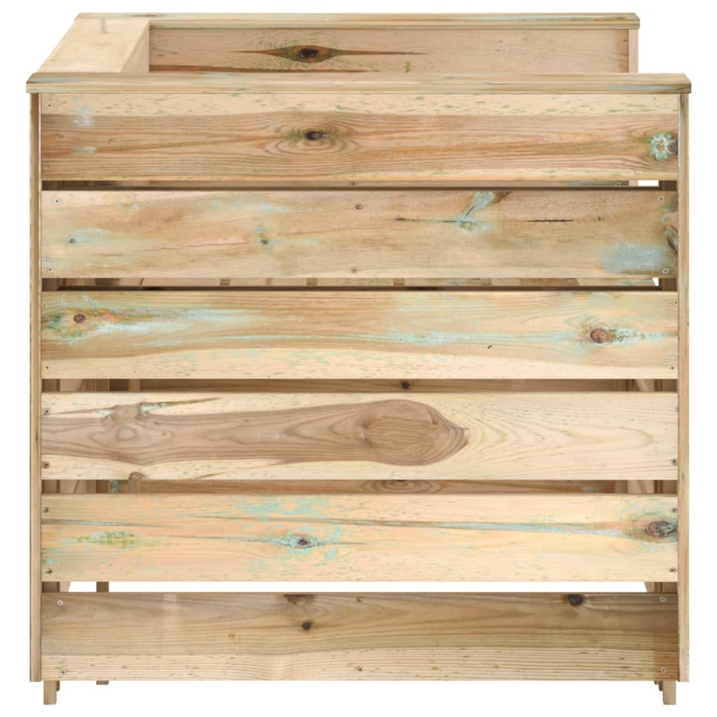 2 Piece Garden Pallet Lounge Set Impregnated Pinewood