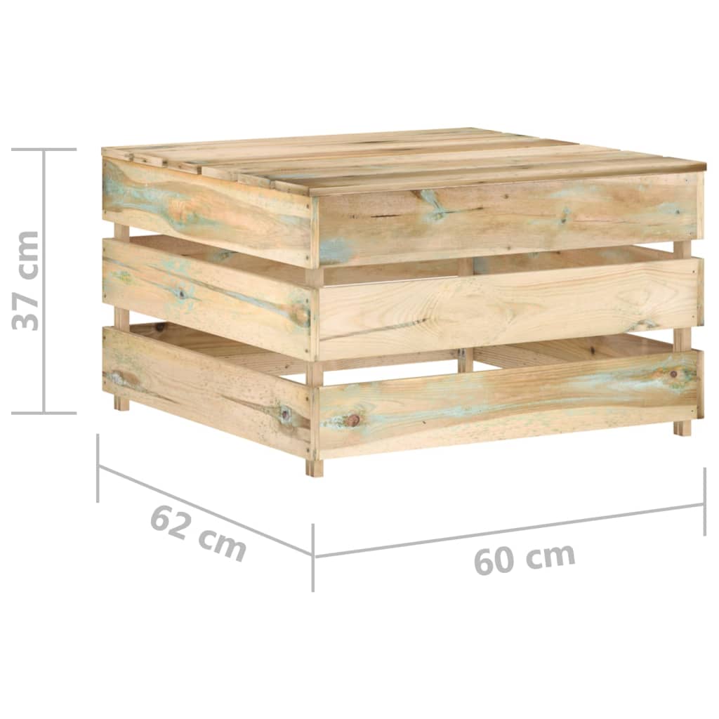 2 Piece Garden Pallet Lounge Set Impregnated Pinewood