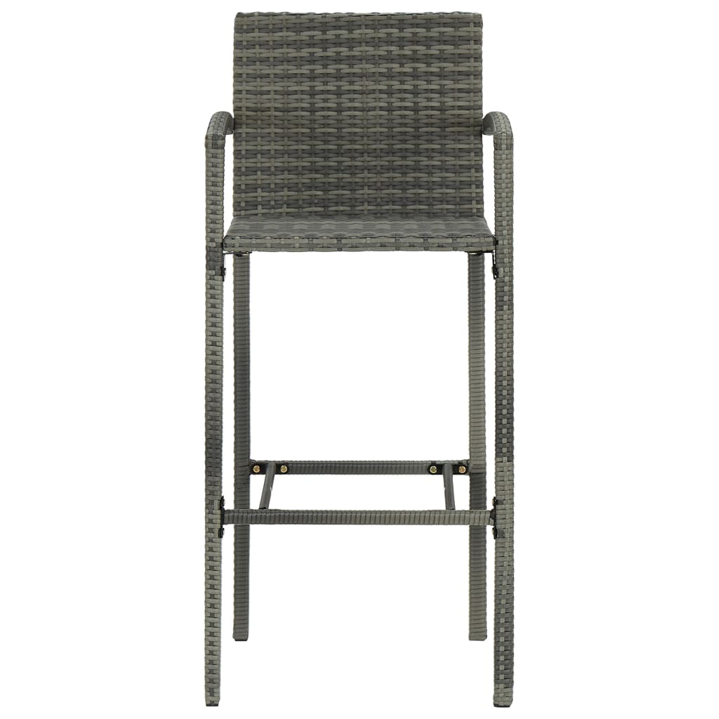 7 Piece Garden Bar Set Grey
