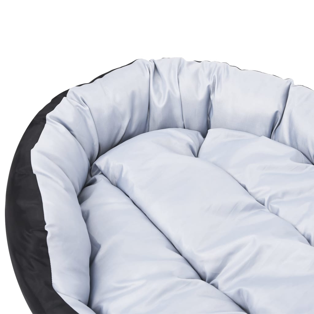 Reversible & Washable Dog Cushion Grey and Black 85x70x20 cm