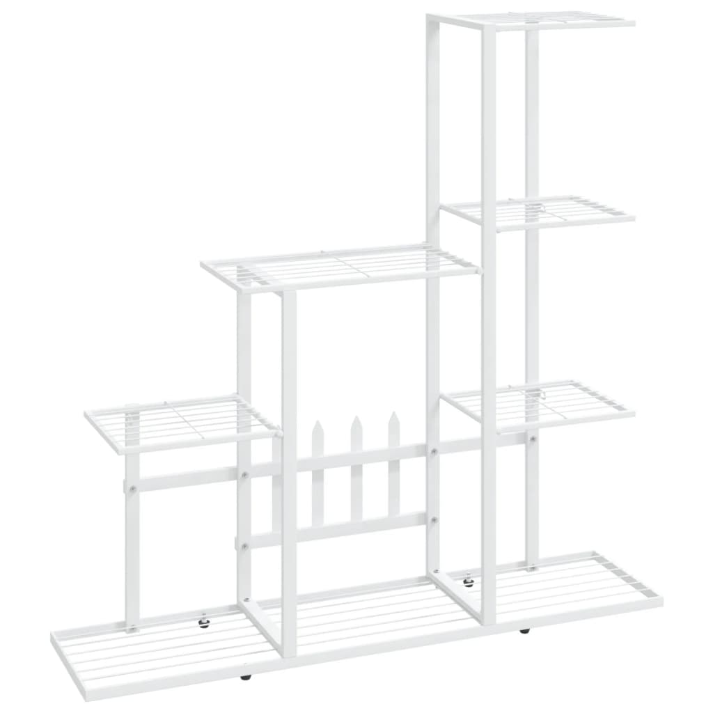 Flower Stand 94.5x25x88 cm White Metal