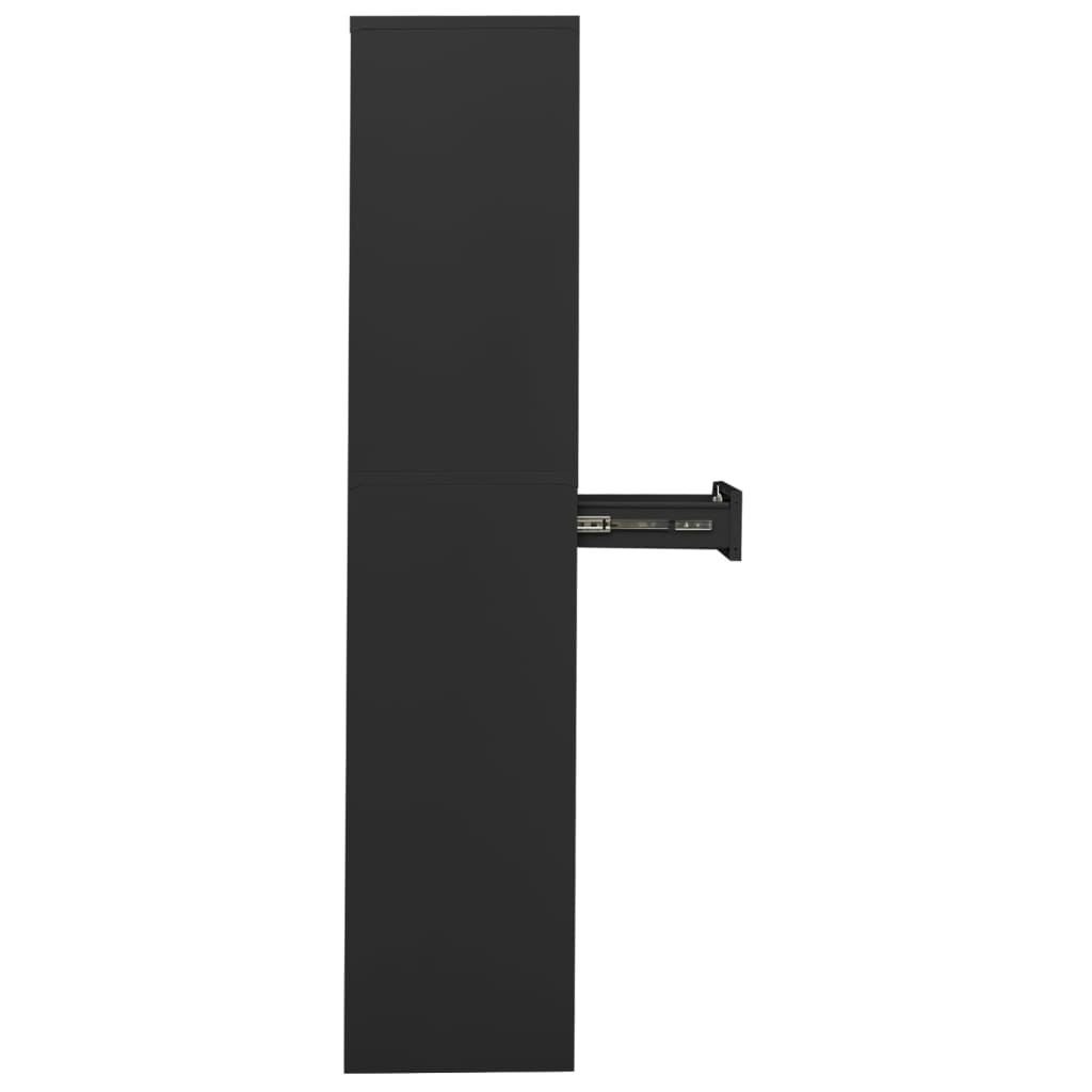 Office Cabinet Anthracite 90x40x180 cm Steel