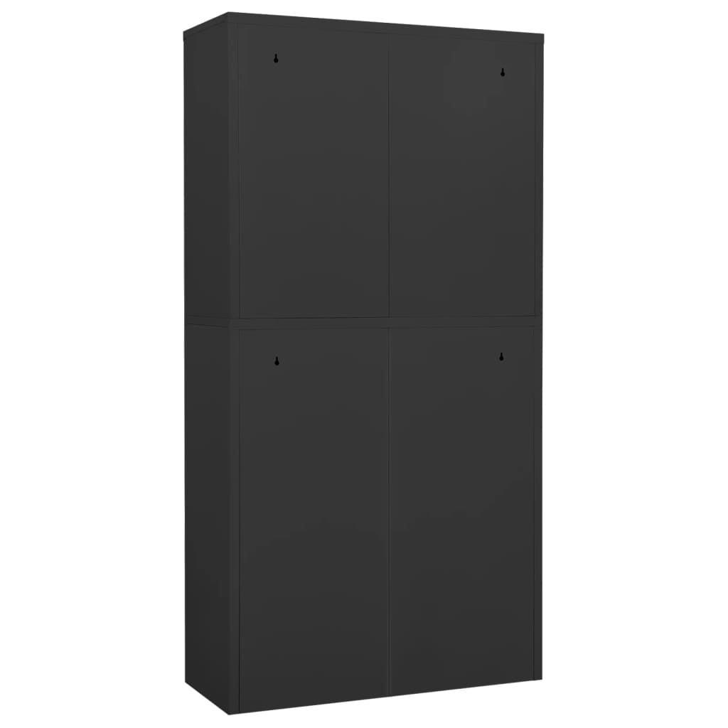 Office Cabinet Anthracite 90x40x180 cm Steel