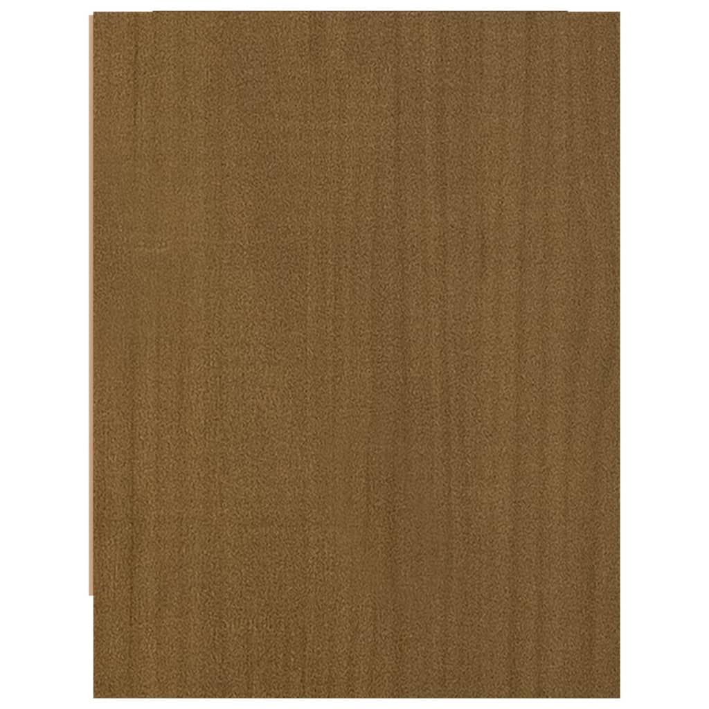 Bedside Cabinet Honey Brown 40x30.5x40 cm Solid Pinewood