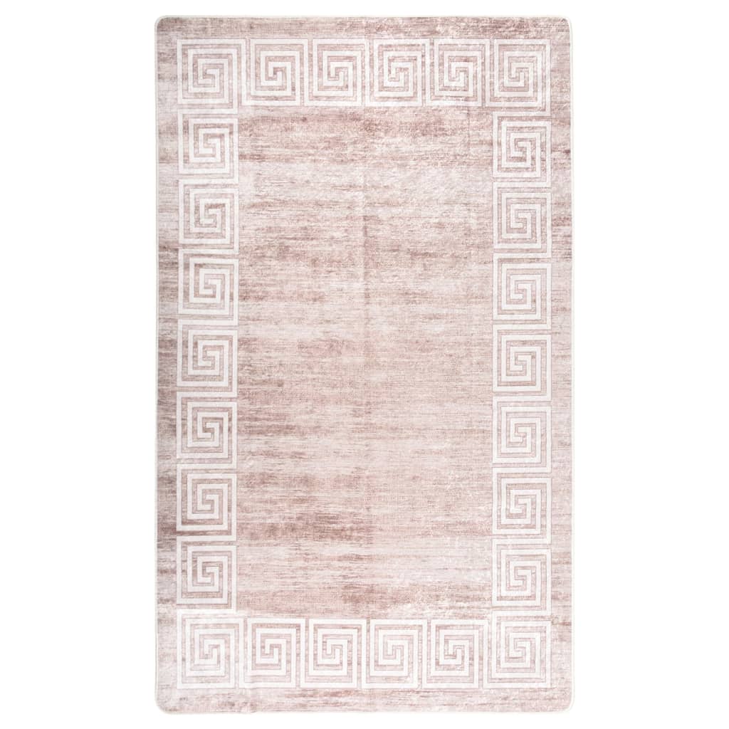 Rug Washable 120x180 cm Beige Anti Slip