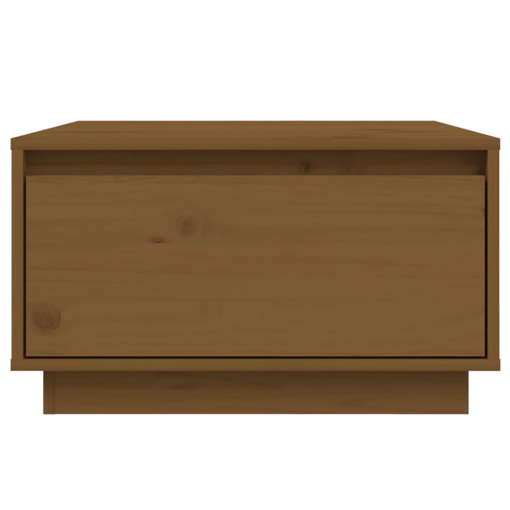 Coffee Table Honey Brown 55x56x32 cm Solid Wood Pine